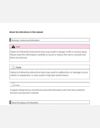 toyota wish 2010 2011 & 2012 owners manual